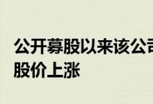 公开募股以来该公司首次公布财报报告后公司股价上涨