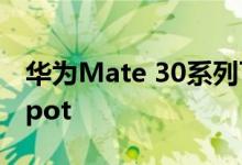 华为Mate 30系列可以同时使用WiFi和Hotspot